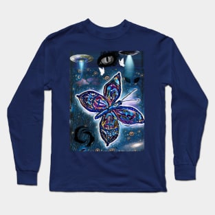 Space butterfly w @possessed.minds on IG Long Sleeve T-Shirt